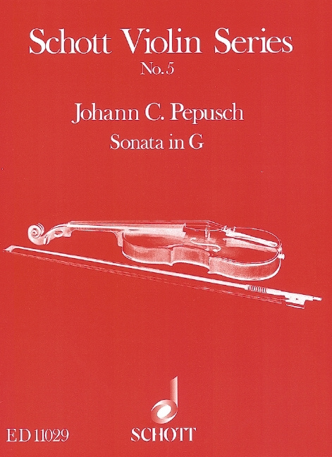 Printed items SONATE G VIOLON JOHANN CHRISTOPH PEP