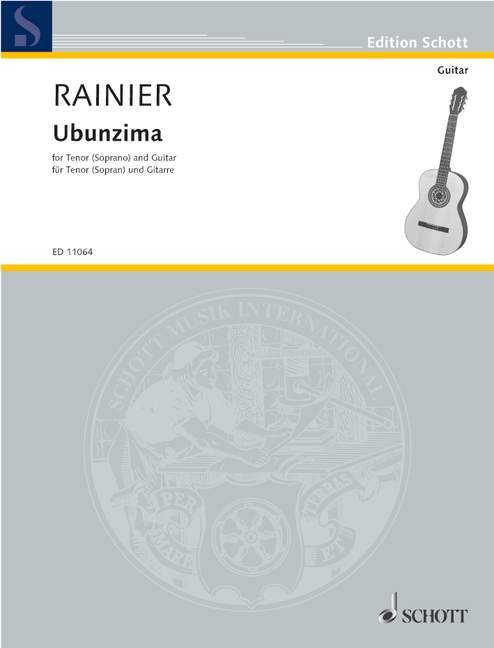 Printed items UBUNZIMA PRIAULX RAINIER