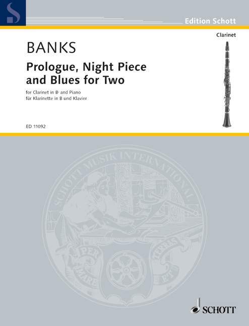 Tiskani izdelki PROLOGUE, NIGHT PIECE AND BLUES FOR TWO CLARINETTE DONALD BANKS