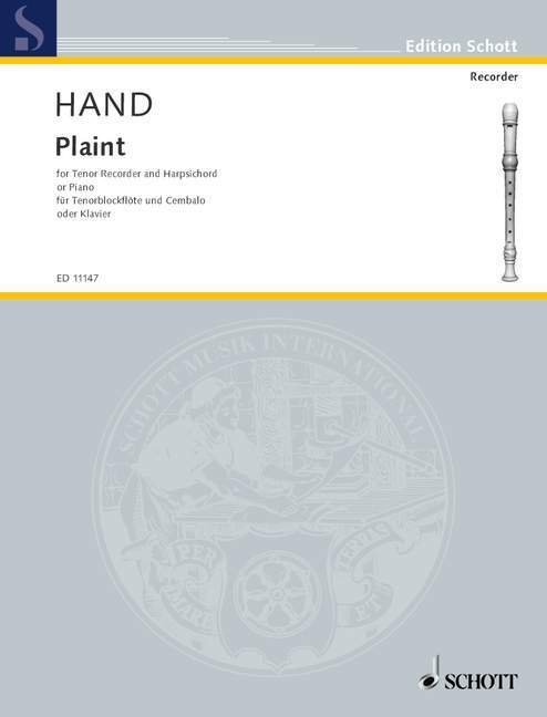 Printed items PLAINT COLIN HAND