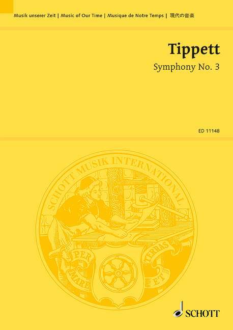 Tiskani izdelki SYMPHONY NO. 3 SIR MICHAEL TIPPETT