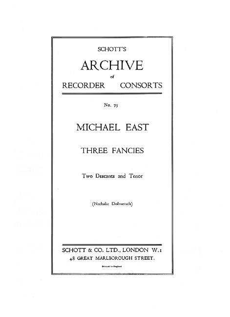 Materiale tipărite 3 FANCIES MICHAEL EAST