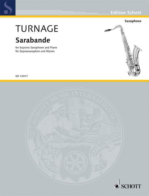 Articles imprimés SARABANDE -LIVRE +PARTITION MARK-ANTHONY TURNAGE