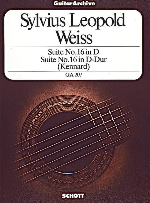 Printed items SUITE D GIT. GUITARE SILVIUS LEOPOLD WEIS