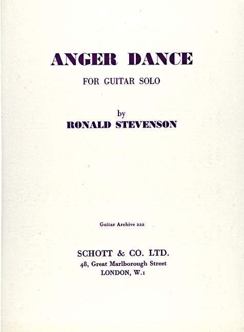 Tiskovina ANGER DANCE GUITARE RONALD STEVENSON