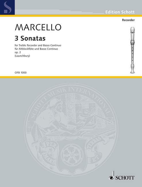 Drucksachen SONATEN(3) OP.2 BENEDETTO MARCELLO