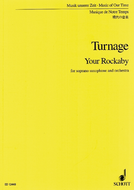 Printed items YOUR ROCKABY MARK-ANTHONY TURNAGE