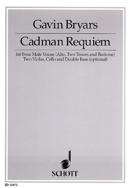 Printed items CADMAN REQUIEM GAVIN BRYARS