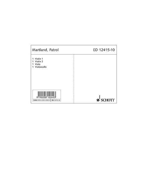 Printed items PATROL MUSIQUE D'ENSEMBLE-ENSEMBLE DE PARTITIONS STEVE MARTLAND
