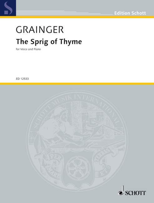 Printed items THE SPRIG OF THYME CHANT PERCY ALDRIDGE GRAIN