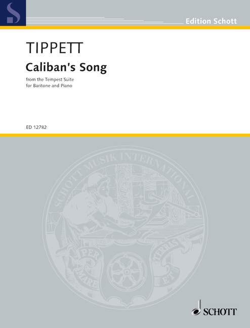 Tlačovina CALIBAN'S SONG SIR MICHAEL TIPPETT