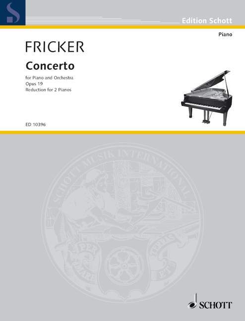 Tiskovina PIANO CONCERTO OP. 19 PETER RACINE FRICKER