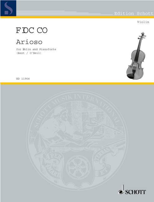Drukwerk ARIOSO VIOLON JOSEPH-HECTOR FIOCCO