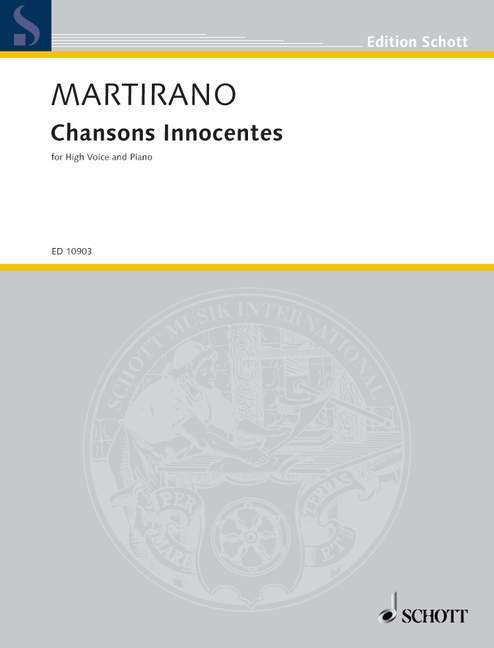 Drukwerk CHANSONS INNOCENTES CHANT SALVATORE MARTIRANO