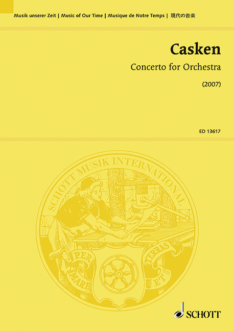 Nyomtatványok CONCERTO FOR ORCHESTRA ORCHESTRE JOHN CASKEN