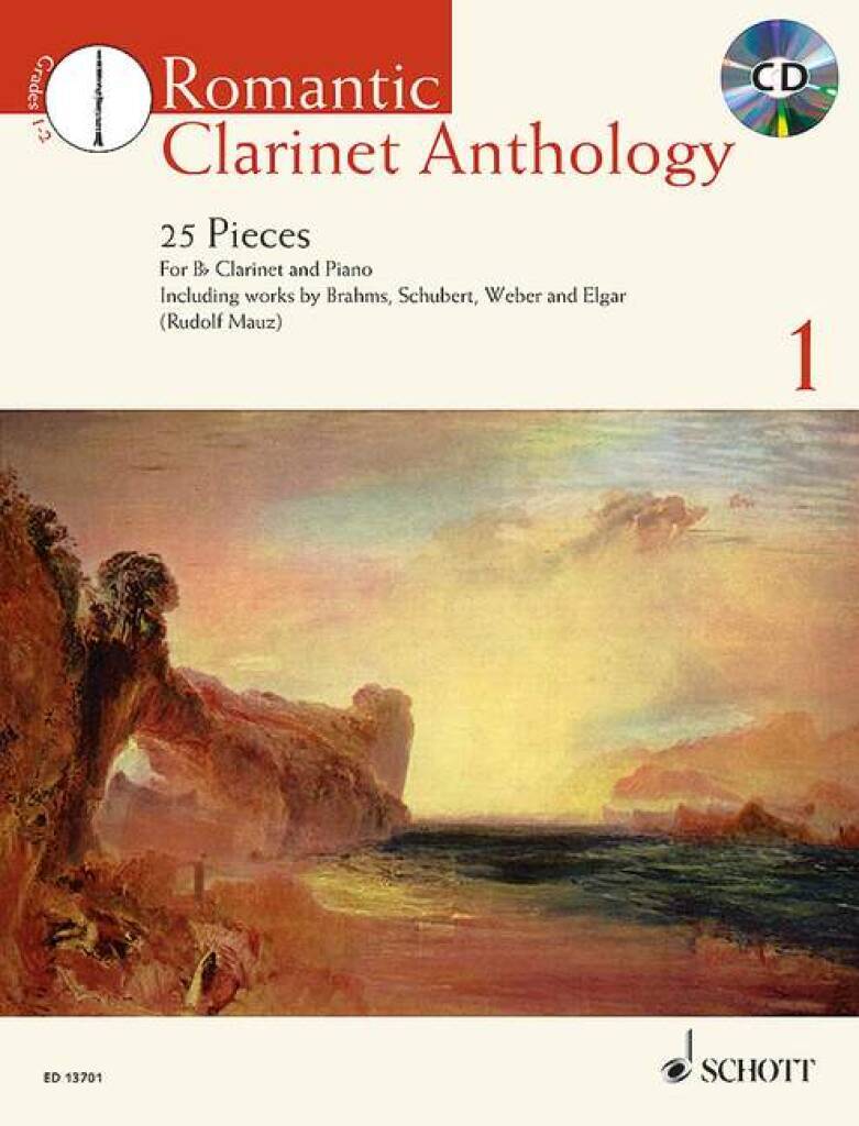 Knjiga ROMANTIC CLARINET ANTHOLOGY VOL. 1 CLARINETTE +CD RUDOLF MAUZ