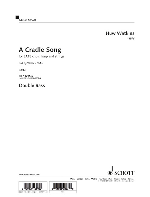 Tiskani izdelki A CRADLE SONG - BASS HUW WATKINS