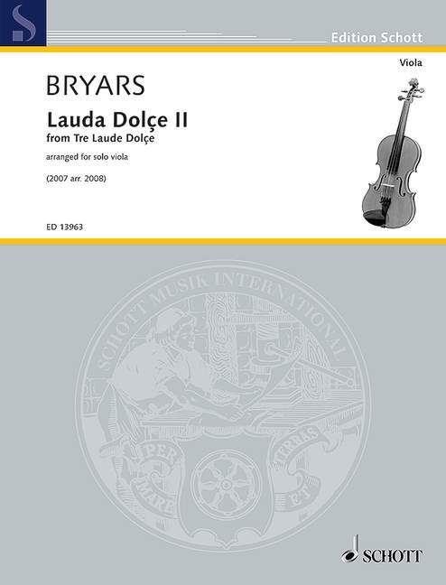 Tiskovina LAUDA DOLCE II ALTO GAVIN BRYARS