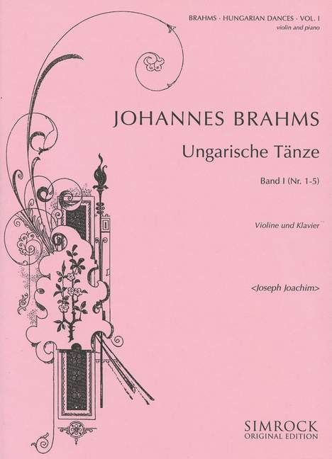 Tiskanica UNGARISCHE TANZE 1 (01-05) VIOLON JOHANNES BRAHMS