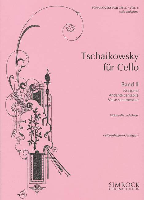 Tiskovina TSCHAIKOWSKY FUR CELLO 2 PYOTR ILYICH TCHAIKO