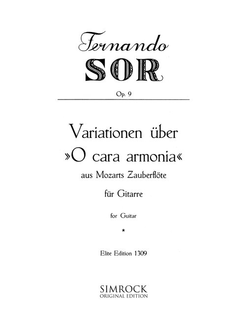 Tiskani izdelki VARIATIONS IN EM OP. 9 GUITARE WILLY DOMANDL