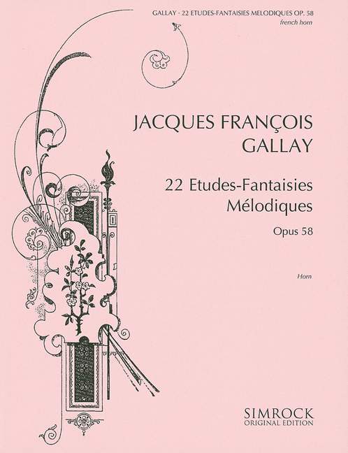 Tiskanica ETUDES FANTASIES MELODIQUES(22) COR JACQUES-FRANCOIS GAL