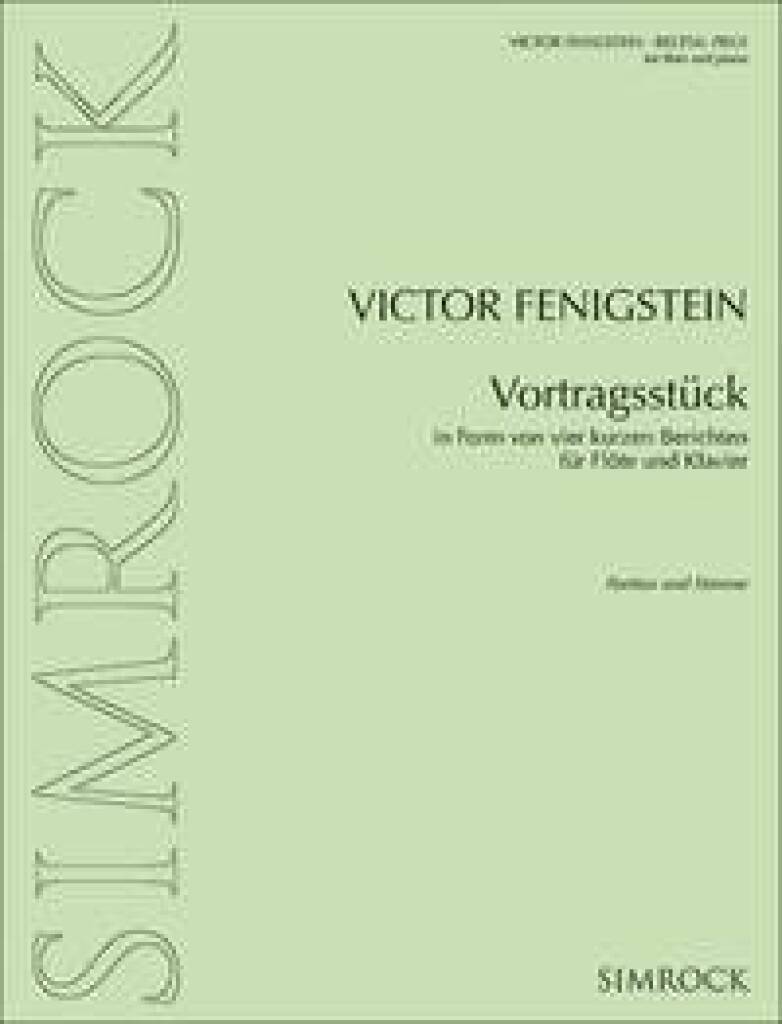 Boek VORTRAGSSTUCK FLUTE TRAVERSIERE VIKTOR FENIGSTEIN