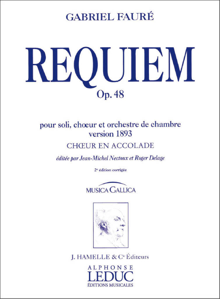Knjiga REQUIEM OP48 VERSION 1893 CHOEUR EN ACCOLADE GABRIEL FAURE