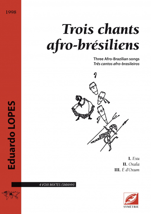 Kniha Trois chants afro-brésiliens Lopes