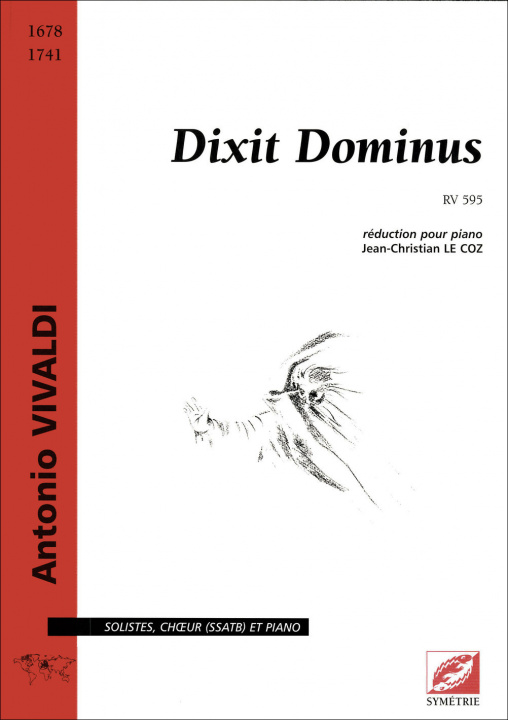 Carte Dixit Dominus RV 595 pour solistes (SSATB), chœur mixte et piano VIVALDI