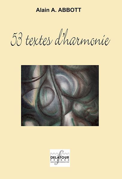 Книга 53 TEXTES D'HARMONIE ABBOTT ALAIN