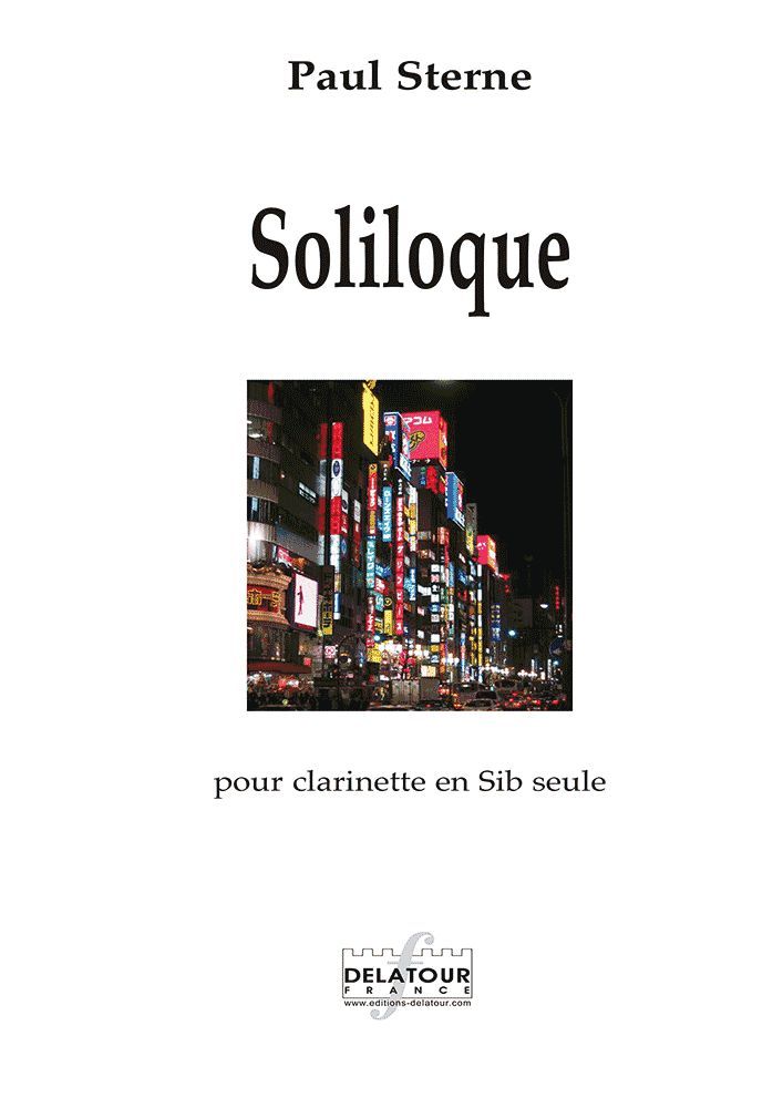 Knjiga SOLILOQUE POUR CLARINETTE SOLO STERNE PAUL