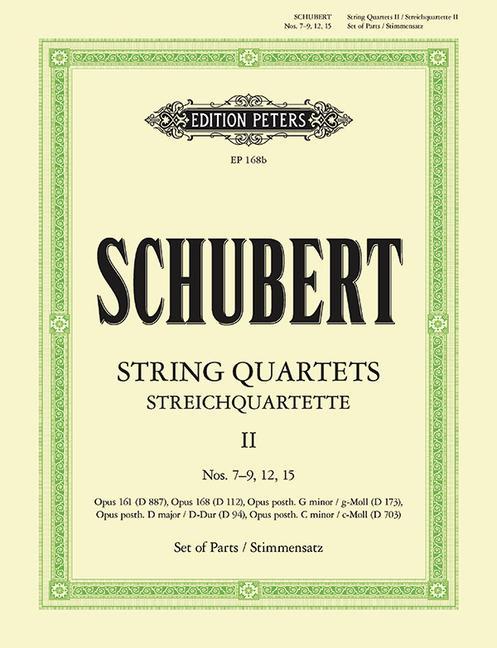 Knjiga STRING QUARTETS, COMPLETE VOL.2 MUSIQUE D'ENSEMBLE FRANZ SCHUBERT