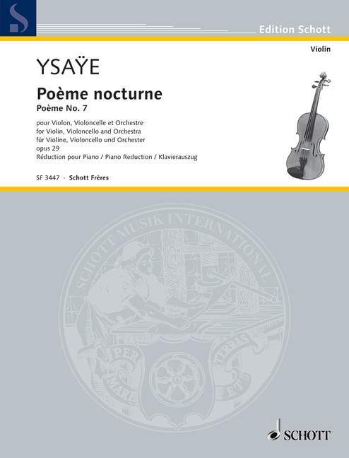 Tiskani izdelki POEME NOCTURNE OP. 29 EUGENE YSAYE