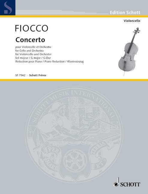 Printed items CONCERTO G MAJOR JOSEPH-HECTOR FIOCCO