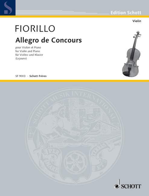 Materiale tipărite ALLEGRO DE CONCOURS VIOLON FEDERIGO FIORILLO