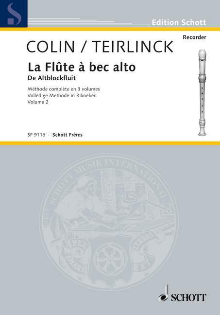 Tiskani izdelki LA FLUTE A BEC ALTO VOL. 2 GEORGES COLIN_GEO TE