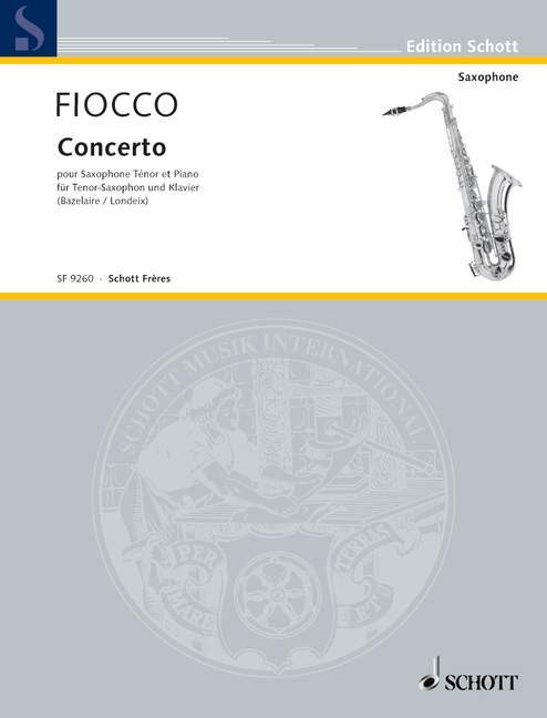 Articles imprimés CONCERTO G MAJOR JOSEPH-HECTOR FIOCCO