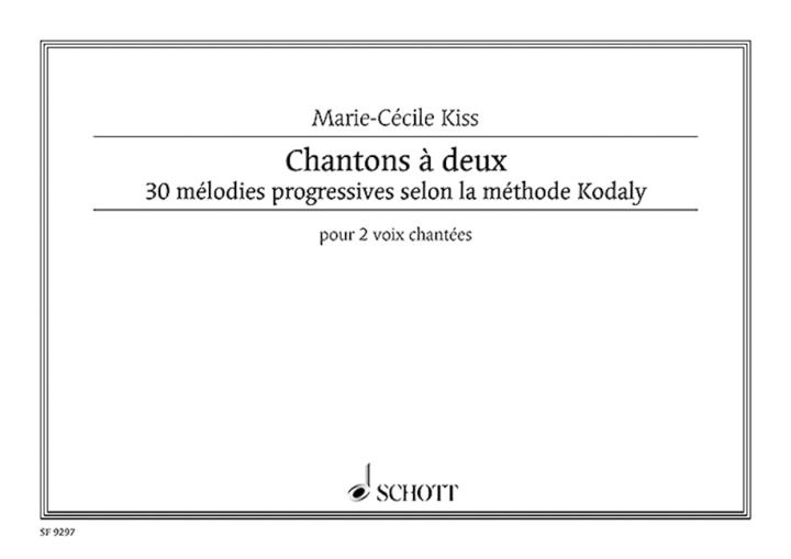Tiskani izdelki CHANSONS A DEUX CHANT MARIE-CECILE KISS