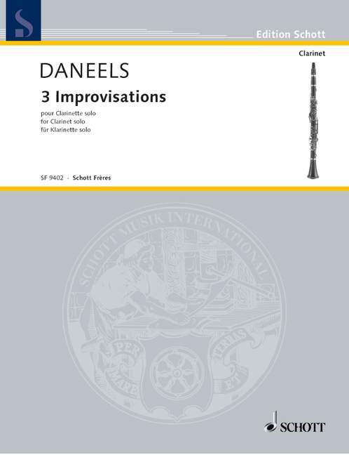 Prasa 3 IMPROVISATIONS CLARINETTE FRANCOIS DANEELS