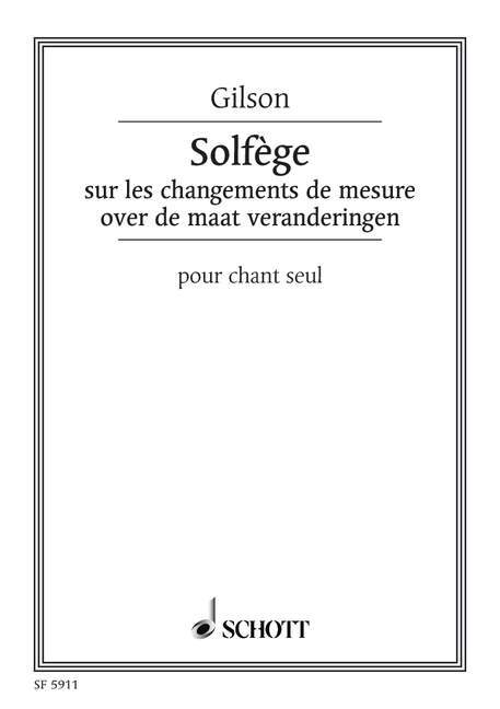 Prasa SOLFEGE PAUL GILSON