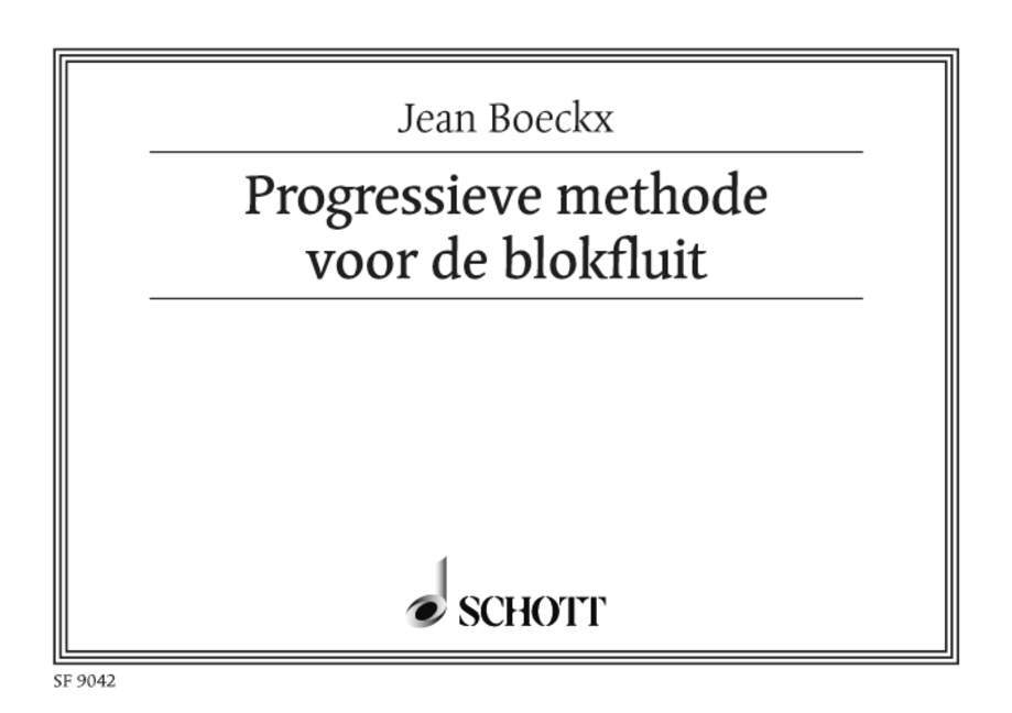 Tiskani izdelki PROGRESSIEVE METHODE FLUTE A BEC JEAN BOECKX