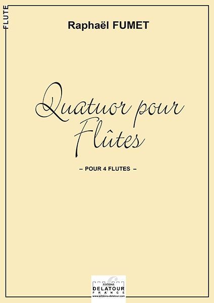 Knjiga QUATUOR POUR FLUTES FUMET RAPHA L