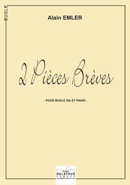Knjiga 2 PIECES BREVES POUR BUGLE ET PIANO EMLER ALAIN