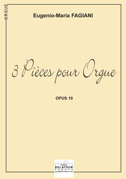 Knjiga 3 PIECES POUR ORGUE FAGIANI EUGENIO-MARI