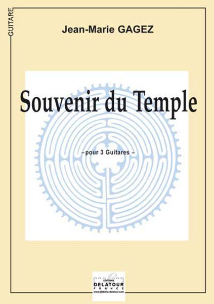 Buch SOUVENIR DU TEMPLE POUR 3 GUITARES GAGEZ JEAN-MARIE