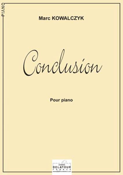 Knjiga CONCLUSION POUR PIANO KOWALCZYK MARC
