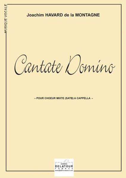Kniha CANTATE DOMINO HAVARD-DE-LA-MONTAGN