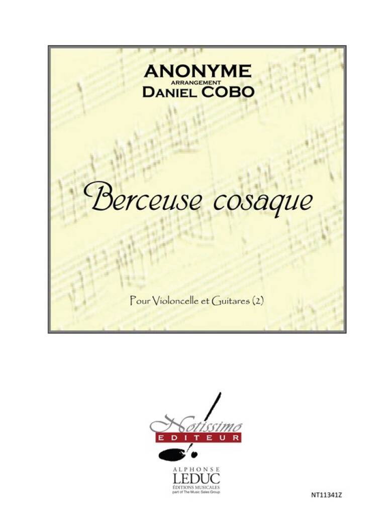 Knjiga COBO BERCEUSE COSAQUE CELLO & 2 GUITARS BOOK 