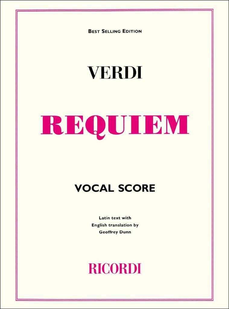 Knjiga REQUIEM GIUSEPPE VERDI